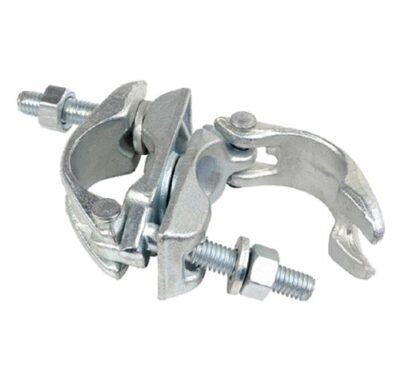 UNIVERSAL Heavy-Duty Scaffolding Swivel Coupler, 360-Degree Rotation, For 48.3mm Tubes, Drop-Forged Steel, Zinc-Plated Anti-Rust Finish.