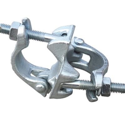 UNIVERSAL Heavy-Duty Fixed Scaffolding Coupler, 90-Degree Right Angle Joiner, Drop-Forged Steel, for 48.3mm Tubes, Zinc-Plated Anti-Rust Finish.